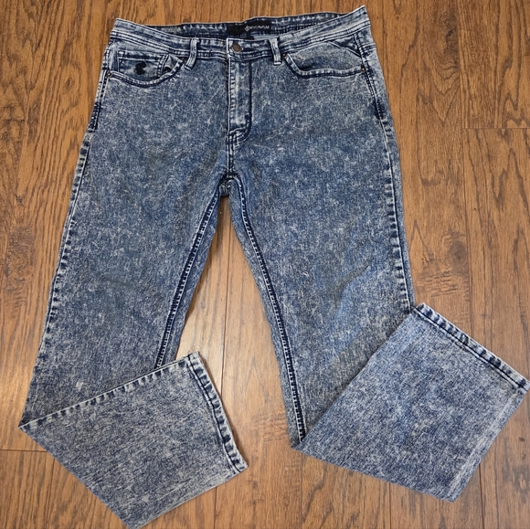 Rocawear Jeans Men's 34x29 Blue Denim Distressed Skinny Cotton Stretch Y2k - Picture 1 of 6